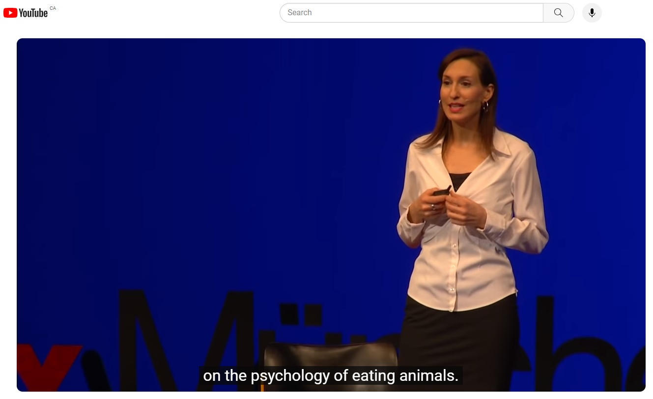 Screen grab of lecture from TEDx