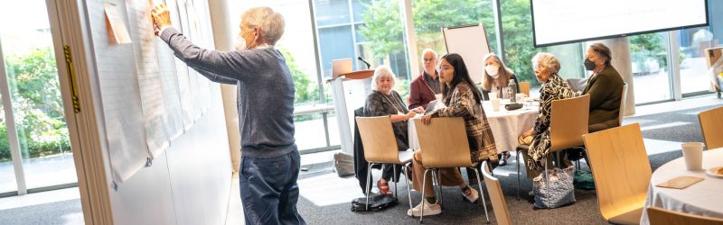 Emeriti at a meeting