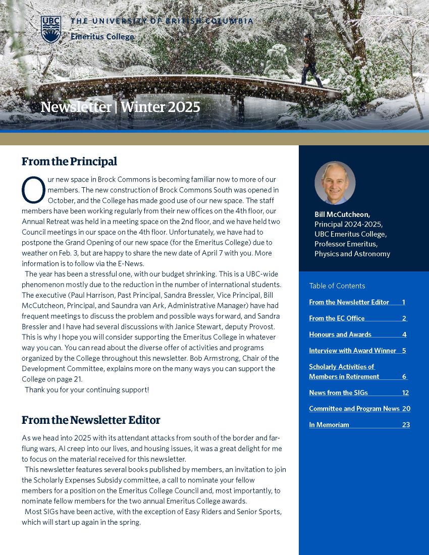 Newsletter Cover