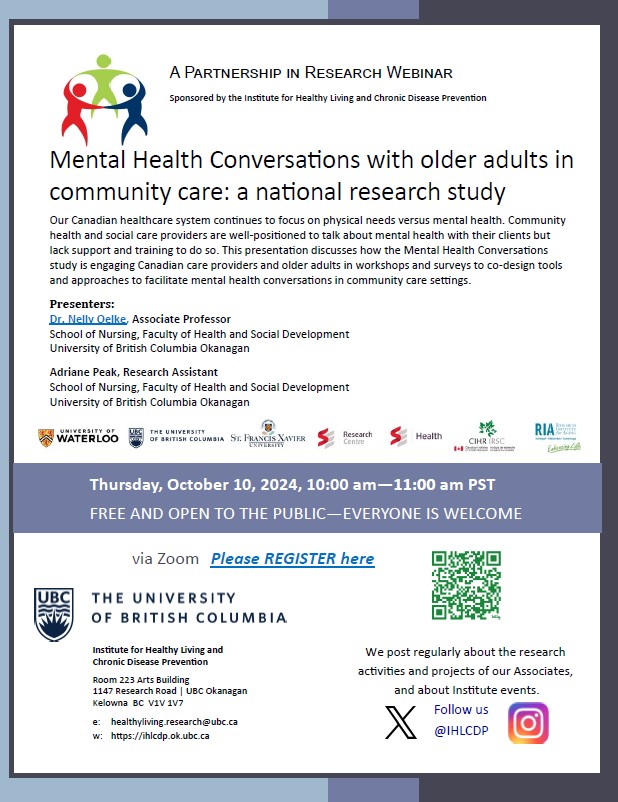 Mental Health Conversations with older adults in community care: a national research study