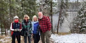 Outdoor Activities Group in the Winter