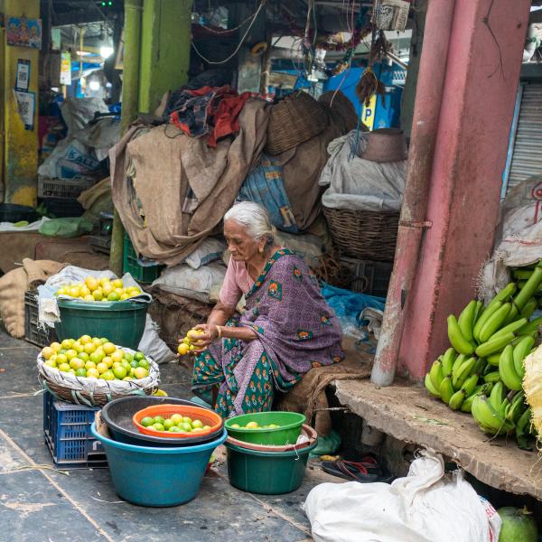 Woman selling fruit