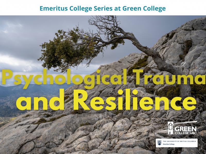 Psychological Trauma and Resilience event poster