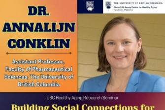 Dr Annalijn Conlin event poster
