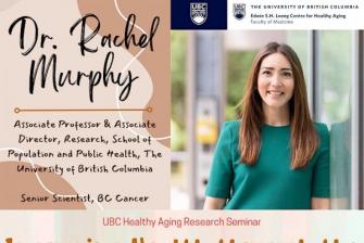 Event poster for Dr. Rachel Murphy